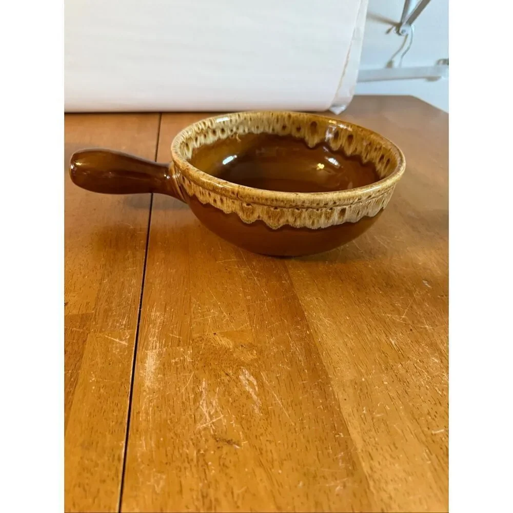 Extra Large French onion soup crock stoneware/ceramic side handle
